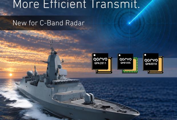 Qorvo QPB1055, QPA2311, QPA0018 C-Band Radar Front End Components