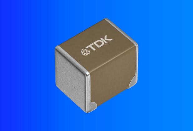 TDK CN series low-resistance soft-termination SMD Multilayer Ceramic Capacitors (MLCCs) in 3225 format, rated 100V, 10μF…