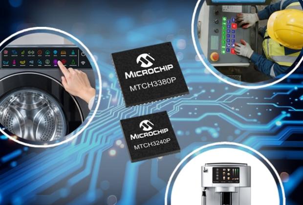 Microchip MTCH3380P and MTCH3240P Turnkey Touch Controllers