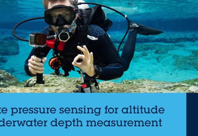 Underwater Depth Sensor for Wearables and Sports Cameras