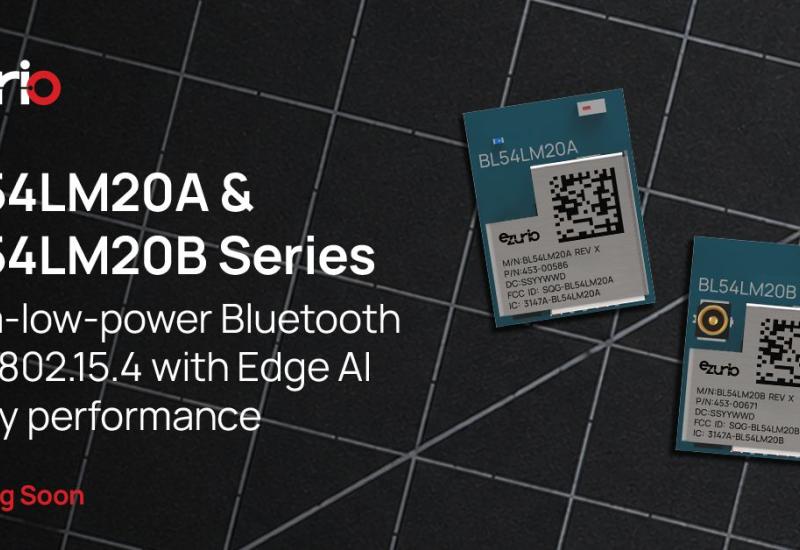 Ezurio BL54LM20 Series Bluetooth LE Modules with Edge AI