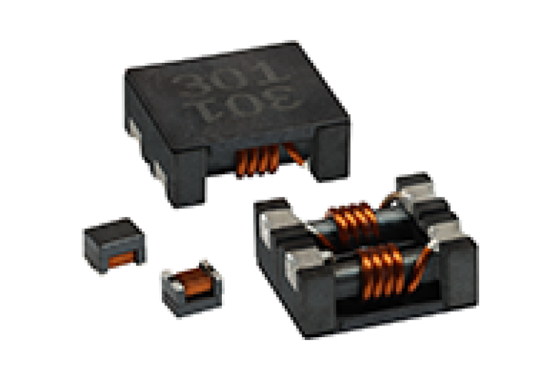 Vishay Dale ICM5050-A, ICM6050-A, IFLN-1210BE-A, and IFLN-1812CZ-A surface-mount common mode chokes, AEC-Q200 qualified…