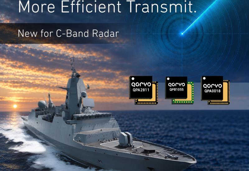 Qorvo QPB1055, QPA2311, QPA0018 C-Band Radar Front End Components