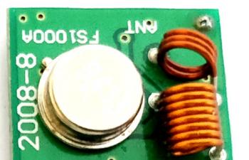 FS1000A 433 MHz RF Transmitter Module Pinout