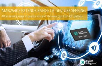 MAX25405 Infrared-Based Dynamic Gesture Sensor