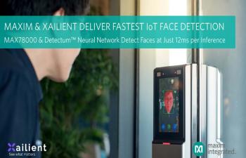 MAX78000 AI Microcontroller with Xailient Detectum Neural Network