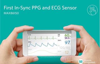MAX86150 – Integrated Electrocardiogram (ECG) and Photoplethysmogram (PPG) Bio-Sensor for mobile health monitoring