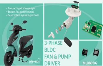 MLX80302 Three Phase BLDC Motor Controller IC 