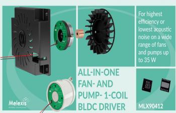 MLX90412 - Low Acoustic Noise Single-Coil Fan and Pump Driver IC 