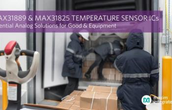 MAX31889 and MAX31825 Temperature Sensor ICs