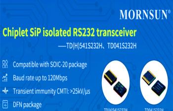 DFN Package Isolated RS232 Transceiver