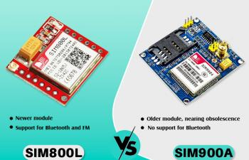 SIM800L vs SIM900A GSM Modules