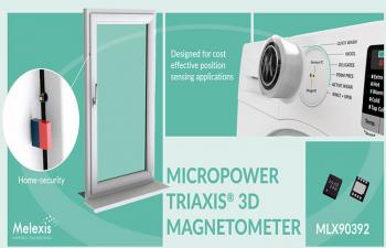 MLX90392 Three-axis Magnetic Field Sensor