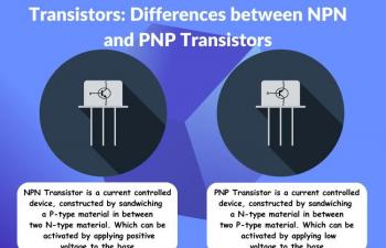 Differences between NPN and PNP Transistors