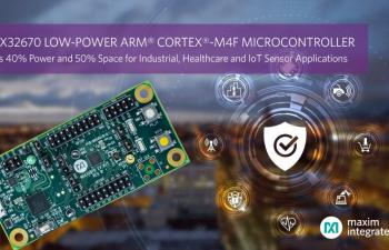 MAX32670 low-power Arm Cortex-M4 microcontroller