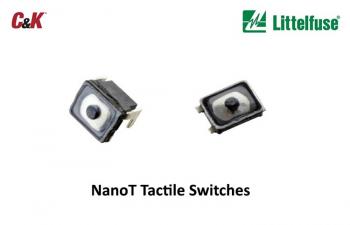SMD Tactile Switches for Wearable and Portable IoT Devices